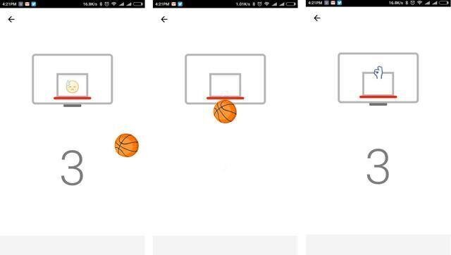 Messenger'daki gizli basketbol oyunu