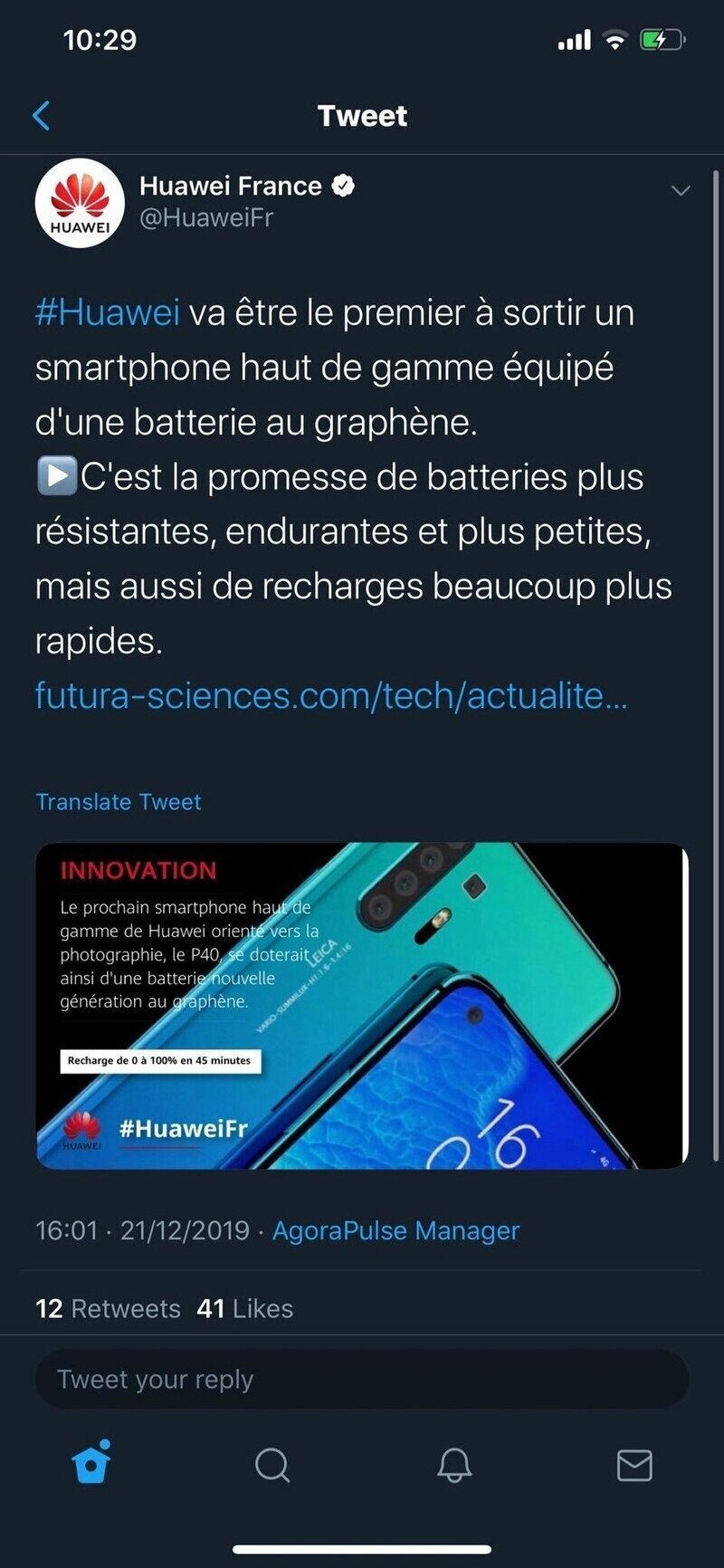 Huawei P40 şarj